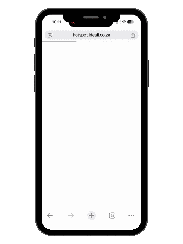 Smart Guest WiFi captive portal in action