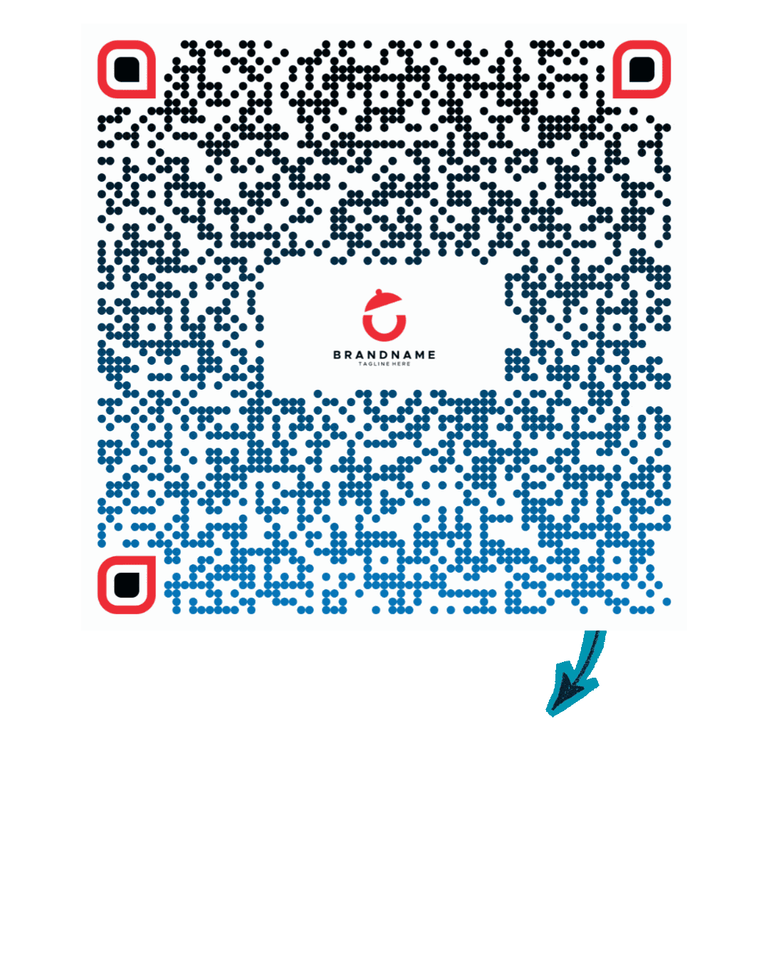 Animated QR code scan demonstration